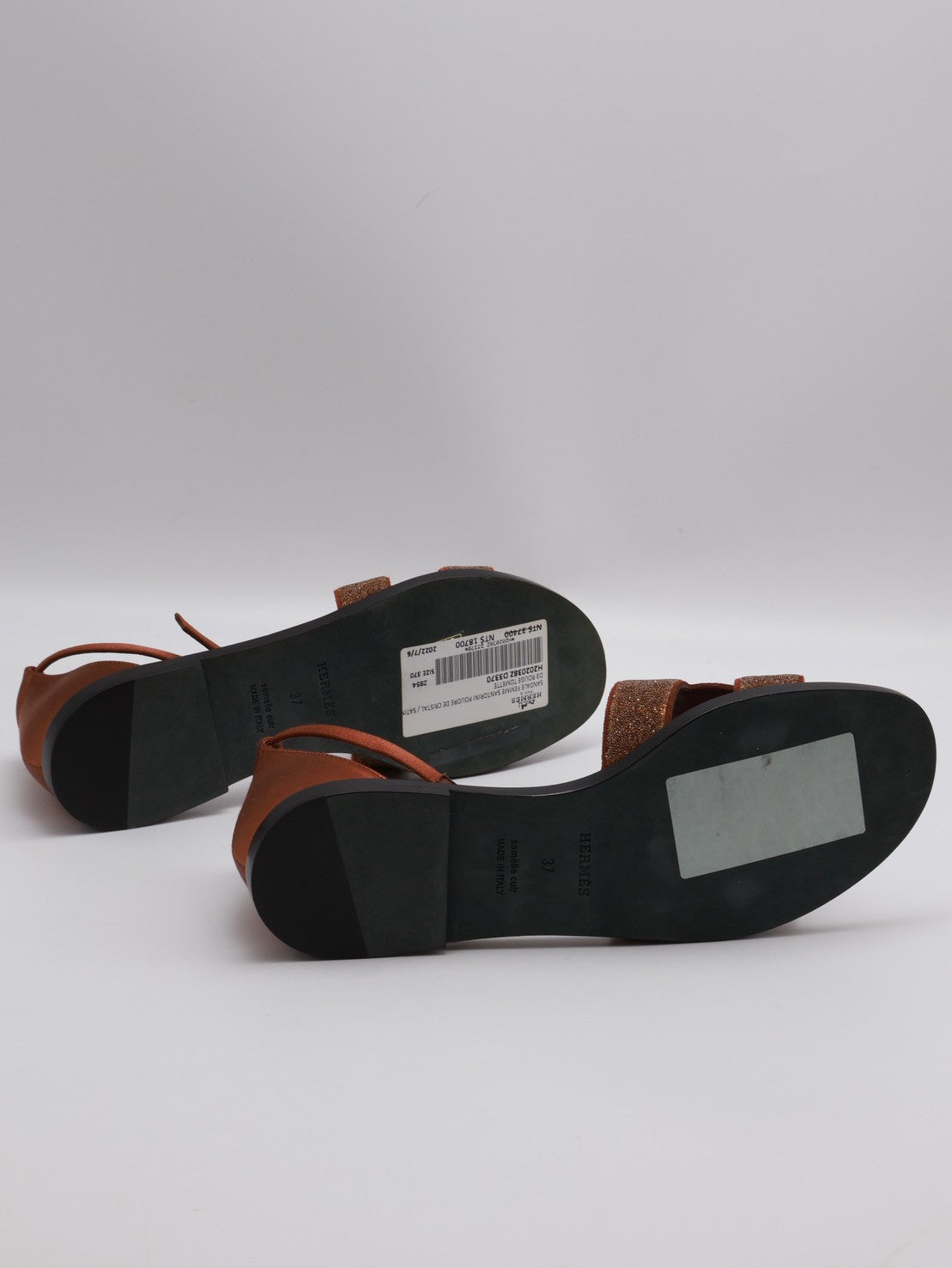 HERMES Santorini涼鞋 - 磚紅 37