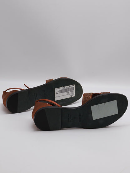 HERMES Santorini涼鞋 - 磚紅 37