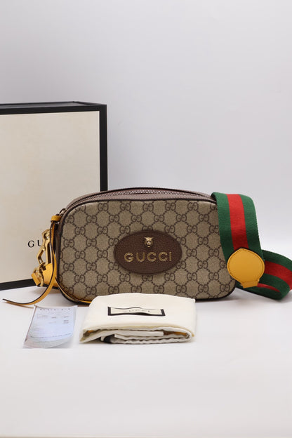 GUCCI Superme虎頭老花相機包