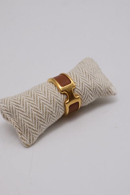 HERMES Olympe H戒指 - XS 金棕金