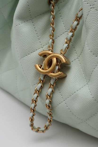 CHANEL 25 Hobo Bag - 小號薄荷綠金