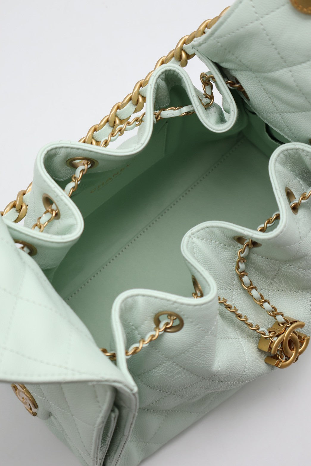 CHANEL 25 Hobo Bag - 小號薄荷綠金