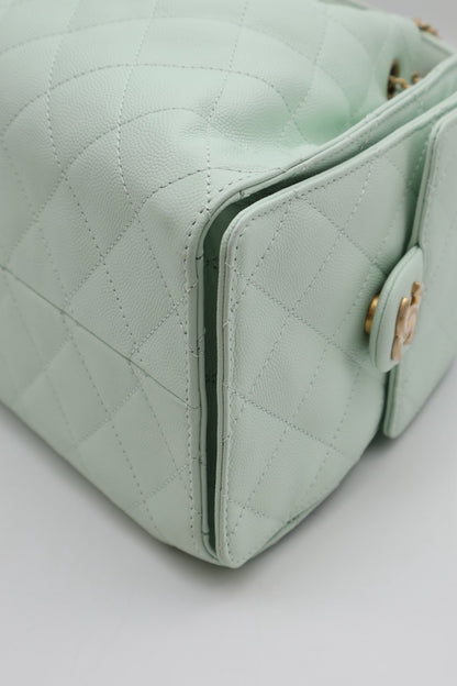 CHANEL 25 Hobo Bag - 小號薄荷綠金