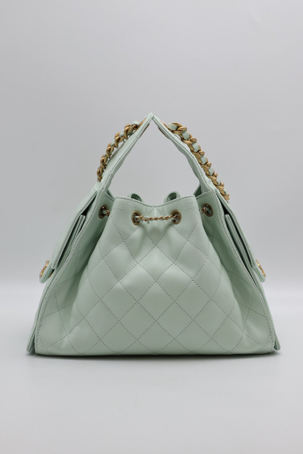 CHANEL 25 Hobo Bag - 小號薄荷綠金