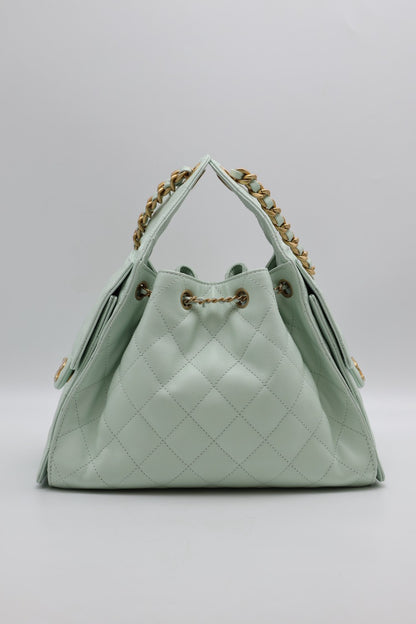 CHANEL 25 Hobo Bag - 小號薄荷綠金