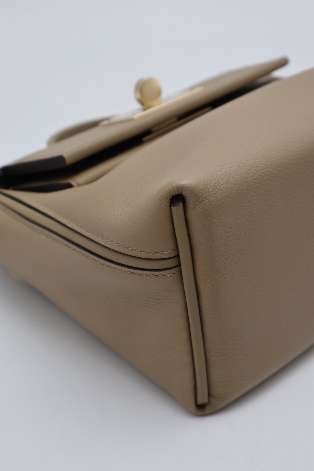 HERMES Mini 24/24 - Beige Marfa/Gris Misty 馬爾法米拚霧霾灰香檳金 W