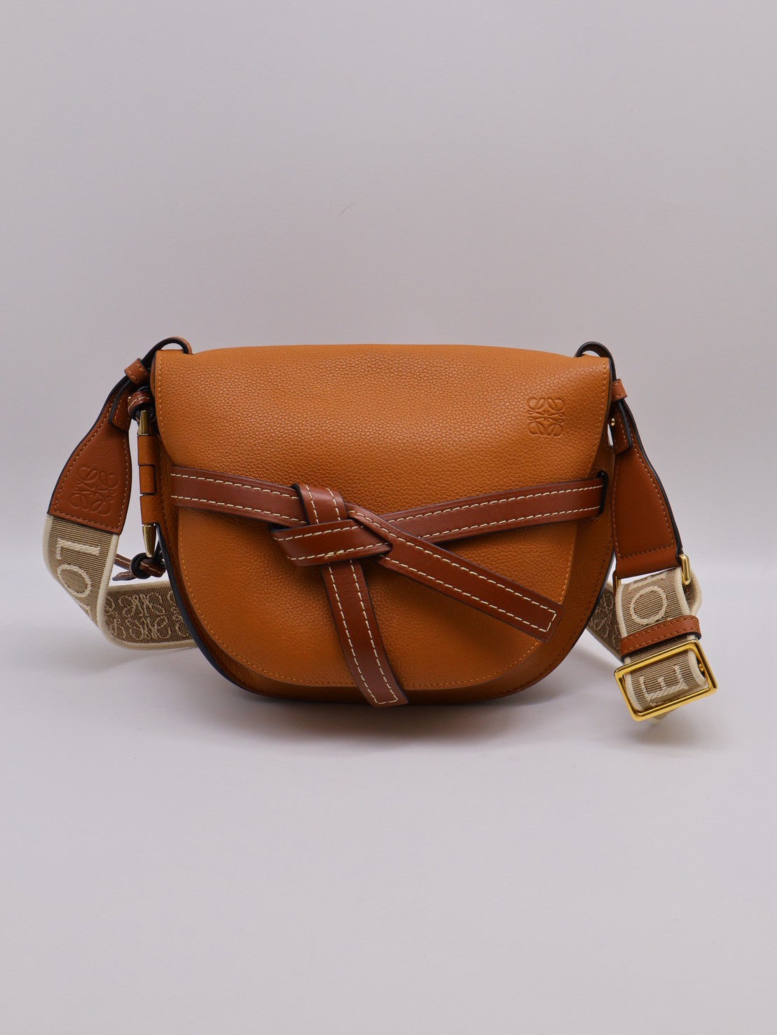 LOEWE Gate馬鞍包 - 中號焦糖棕