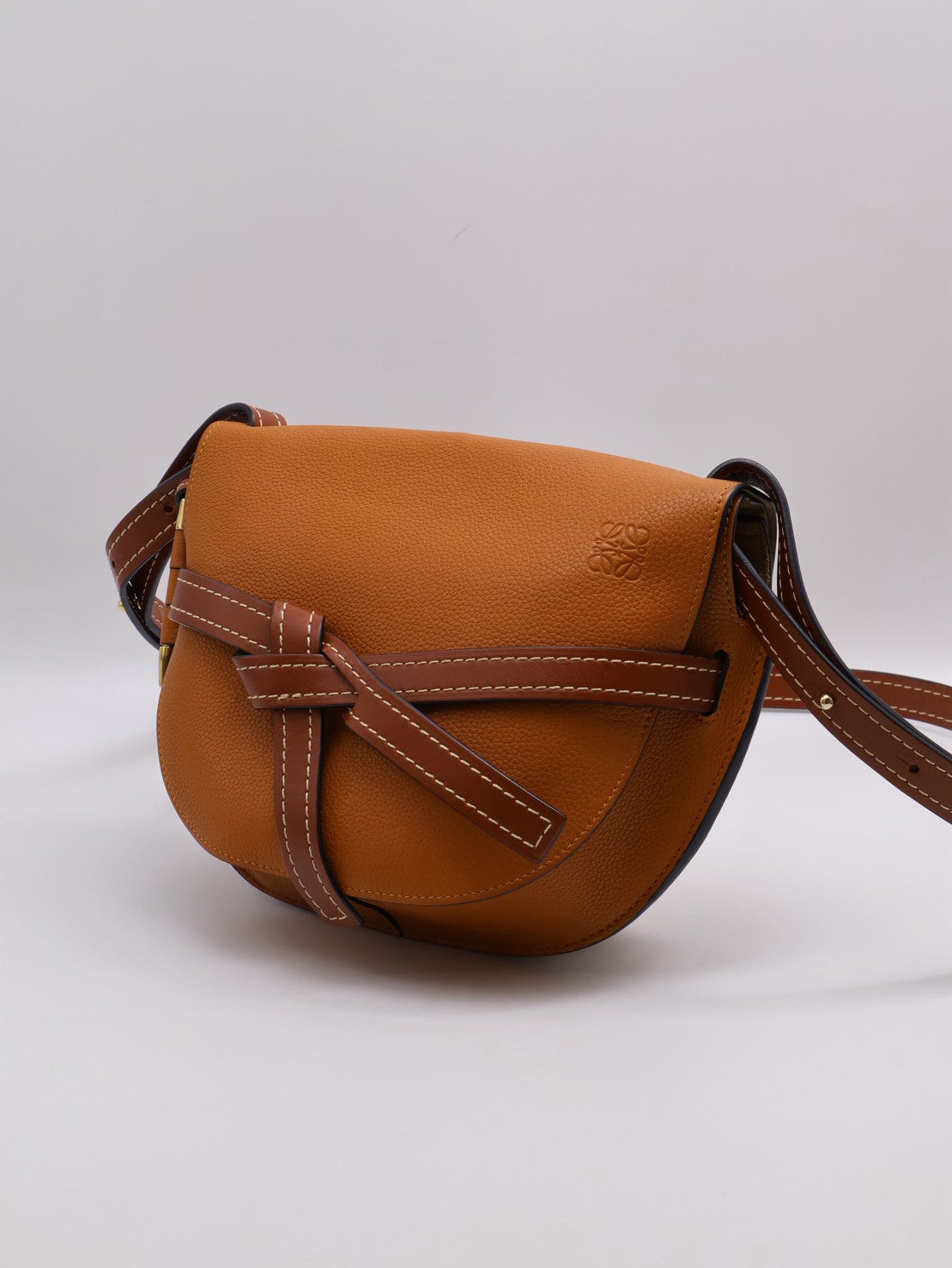 LOEWE Gate馬鞍包 - 中號焦糖棕