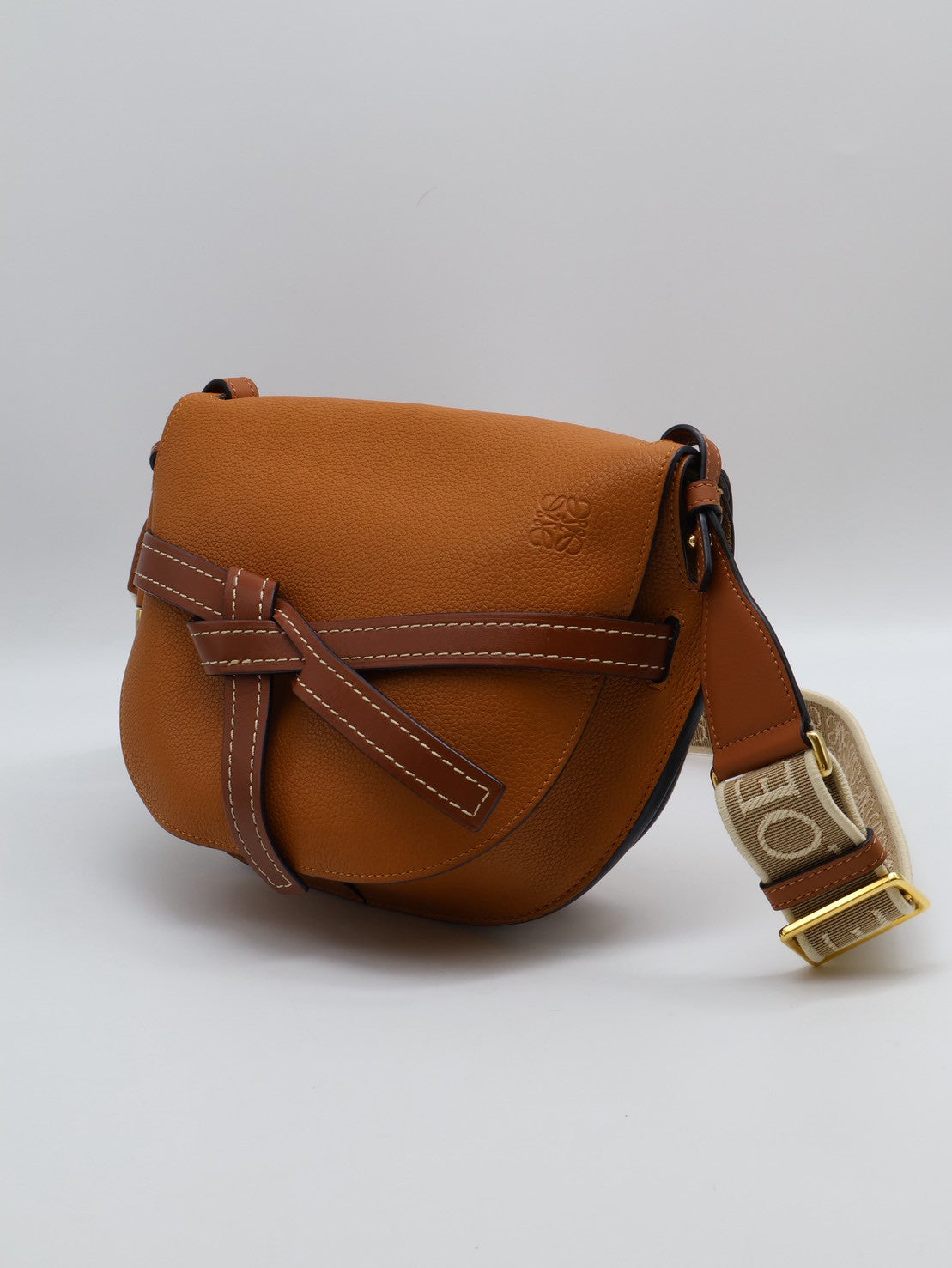 LOEWE Gate馬鞍包 - 中號焦糖棕