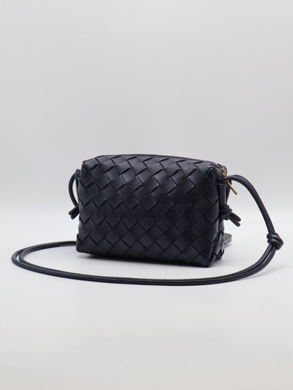 BOTTEGA VENETA Mini Loop相機包 - 深藍
