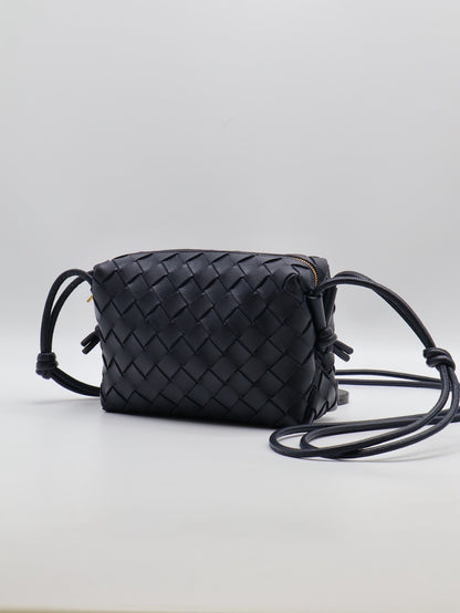 BOTTEGA VENETA Mini Loop相機包 - 深藍