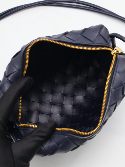 BOTTEGA VENETA Mini Loop相機包 - 深藍
