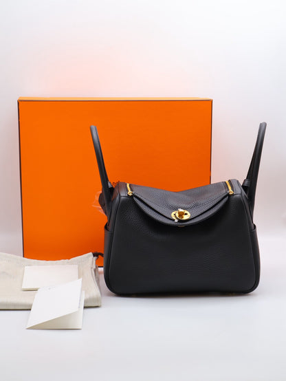 HERMES Lindy 26 - Noir 89 黑金 K
