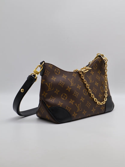 LOUIS VUITTON Boulogne牛角包 - PM黑