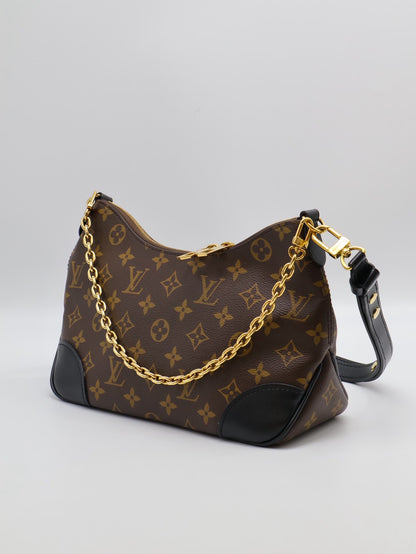 LOUIS VUITTON Boulogne牛角包 - PM黑