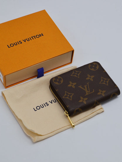 LOUIS VUITTON 經典老花拉鍊零錢包
