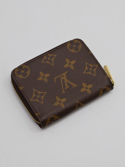 LOUIS VUITTON 經典老花拉鍊零錢包