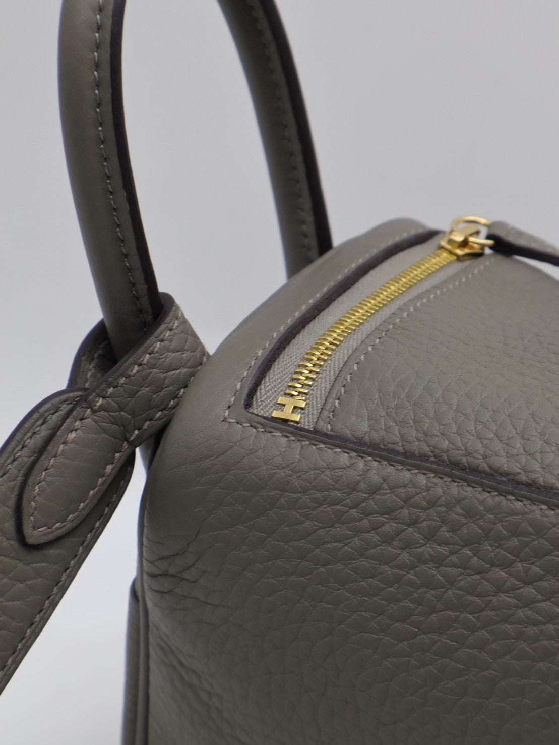 HERMES Mini Lindy - Gris Meyer 0L 積雨雲灰金 U