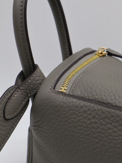 HERMES Mini Lindy - Gris Meyer 0L 積雨雲灰金 U
