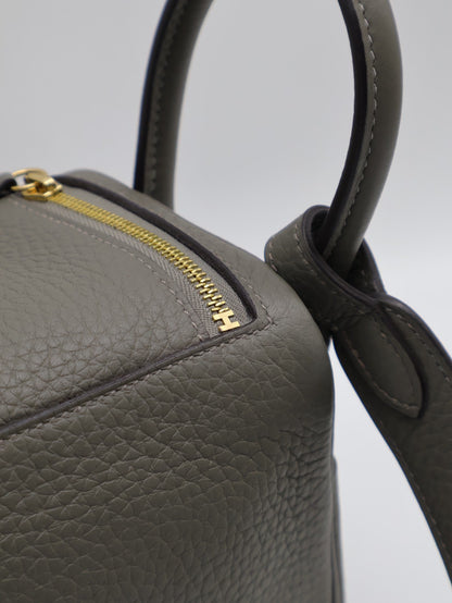 HERMES Mini Lindy - Gris Meyer 0L 積雨雲灰金 U