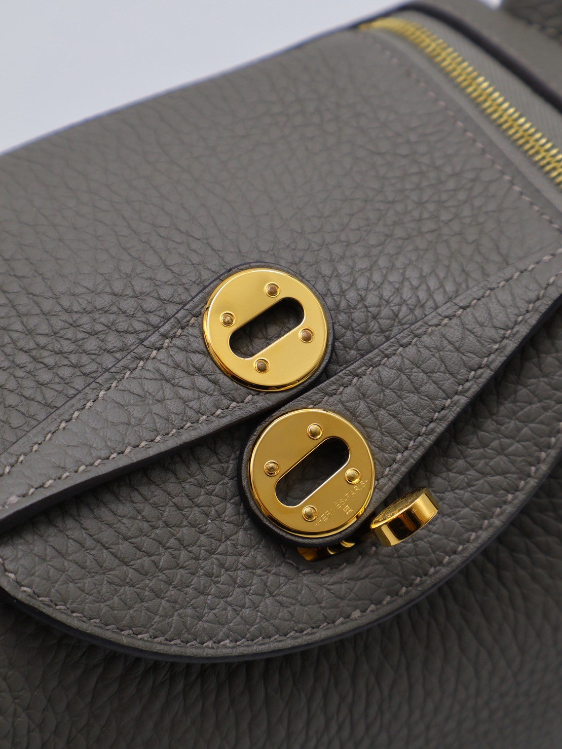 HERMES Mini Lindy - Gris Meyer 0L 積雨雲灰金 U