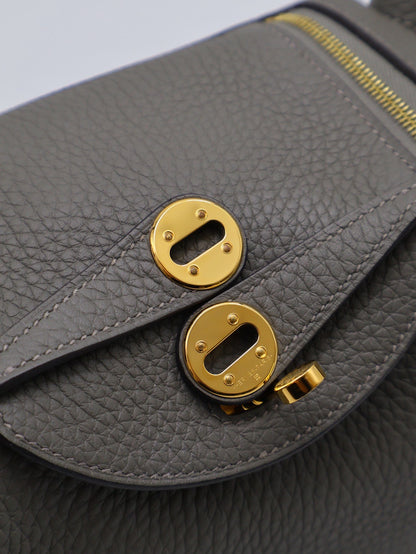 HERMES Mini Lindy - Gris Meyer 0L 積雨雲灰金 U