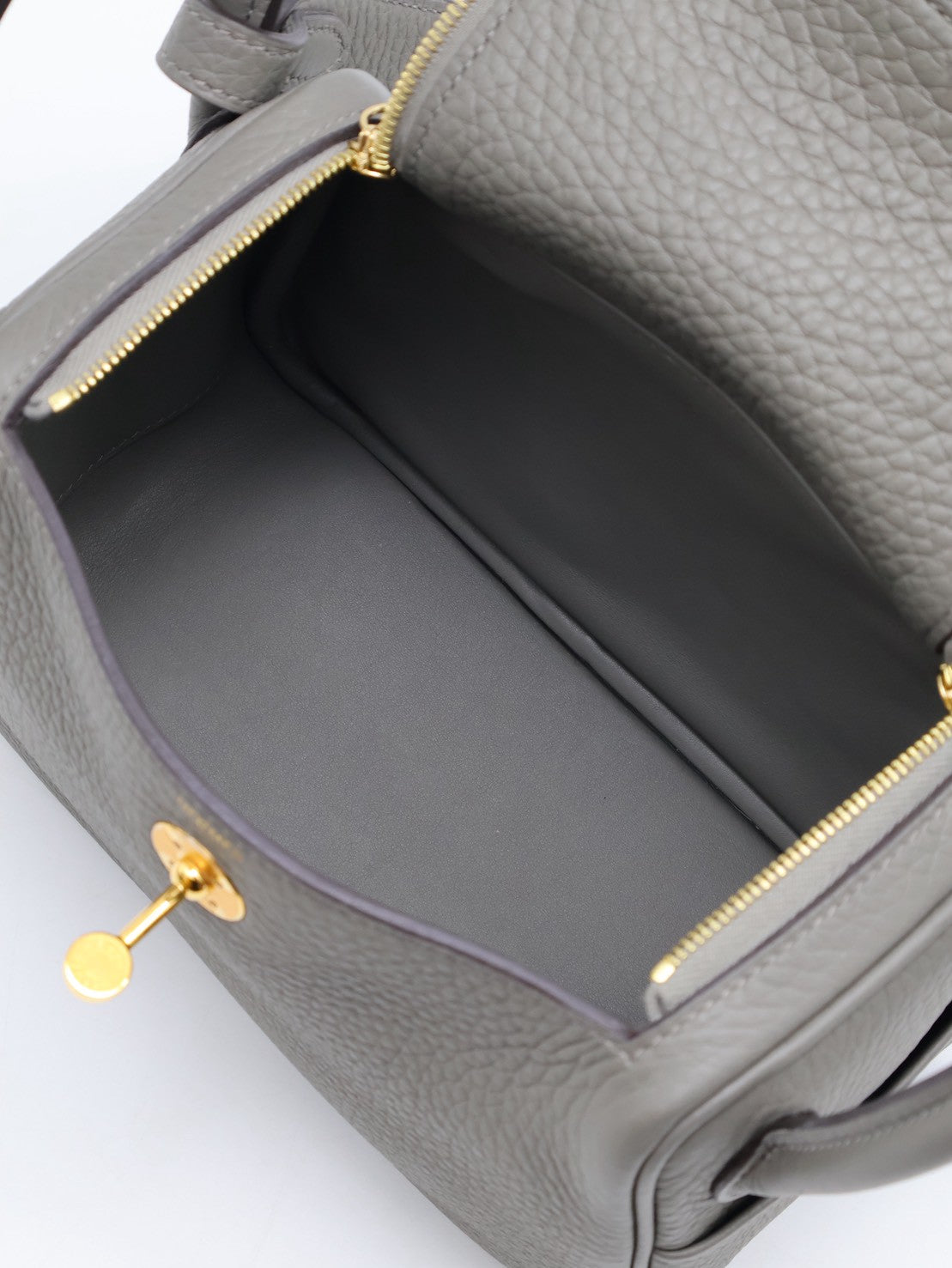 HERMES Mini Lindy - Gris Meyer 0L 積雨雲灰金 U