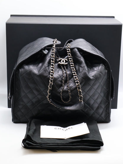 CHANEL 25 Hobo Bag - 大號黑銀
