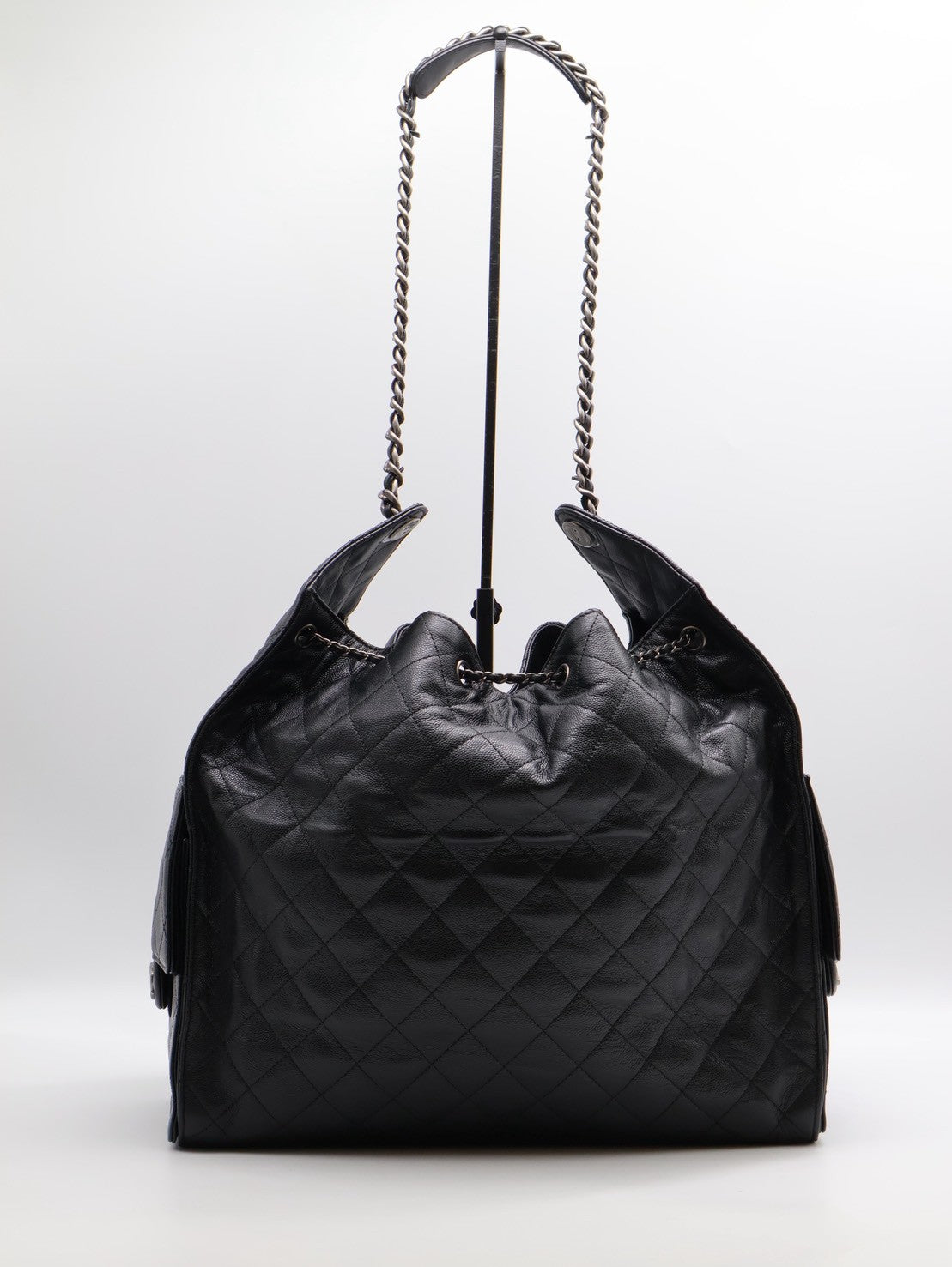 CHANEL 25 Hobo Bag - 大號黑銀