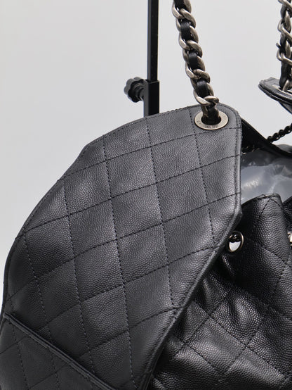 CHANEL 25 Hobo Bag - 大號黑銀