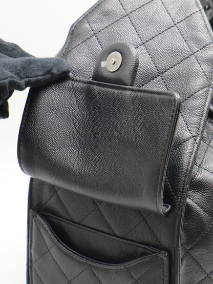 CHANEL 25 Hobo Bag - 大號黑銀