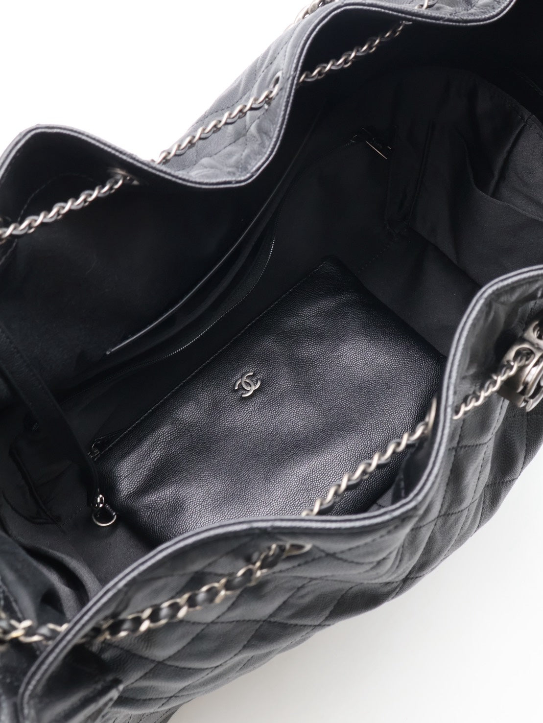 CHANEL 25 Hobo Bag - 大號黑銀