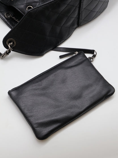 CHANEL 25 Hobo Bag - 大號黑銀
