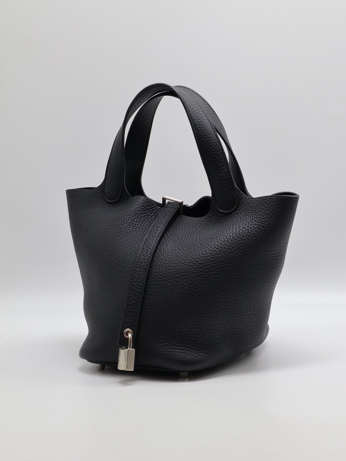 HERMES Picotin 18 - Noir 89 黑銀 K