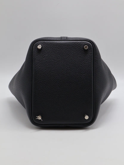 HERMES Picotin 18 - Noir 89 黑銀 K