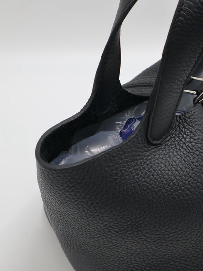 HERMES Picotin 18 - Noir 89 黑銀 K
