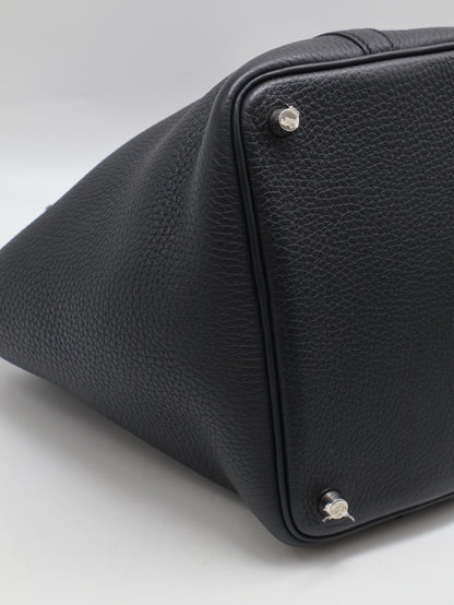 HERMES Picotin 18 - Noir 89 黑銀 K