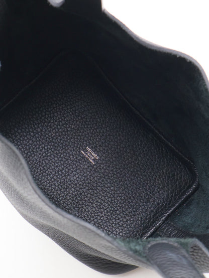 HERMES Picotin 18 - Noir 89 黑銀 K