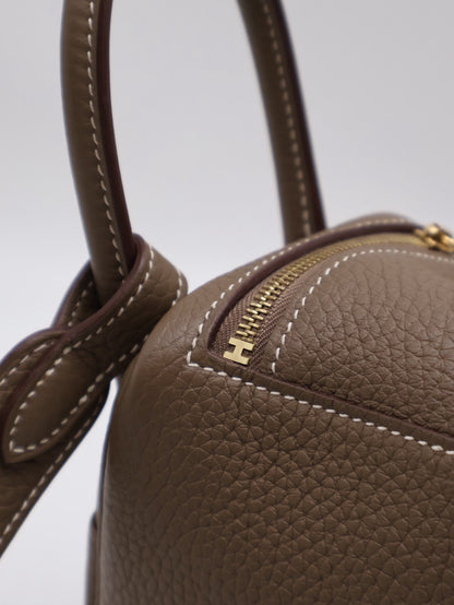 HERMES Mini Lindy - Etoupe 18 大象灰金 Z