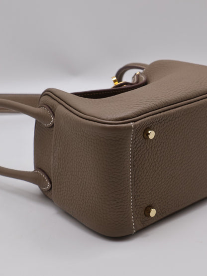 HERMES Mini Lindy - Etoupe 18 大象灰金 Z