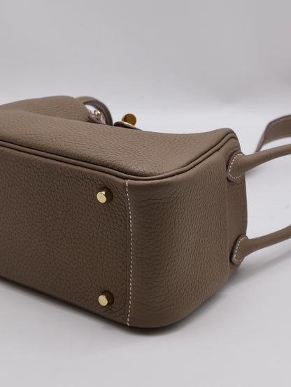 HERMES Mini Lindy - Etoupe 18 大象灰金 Z