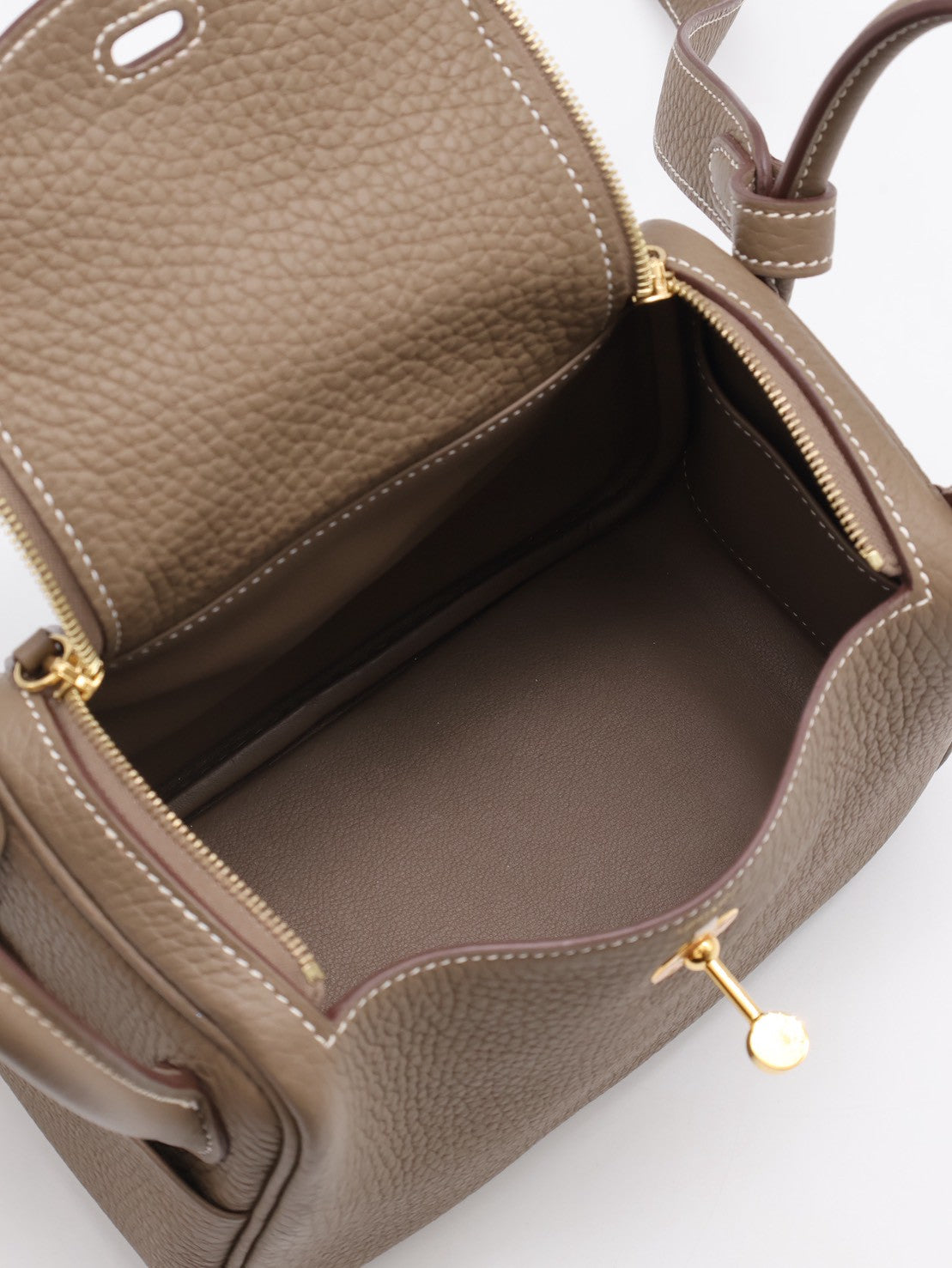 HERMES Mini Lindy - Etoupe 18 大象灰金 Z