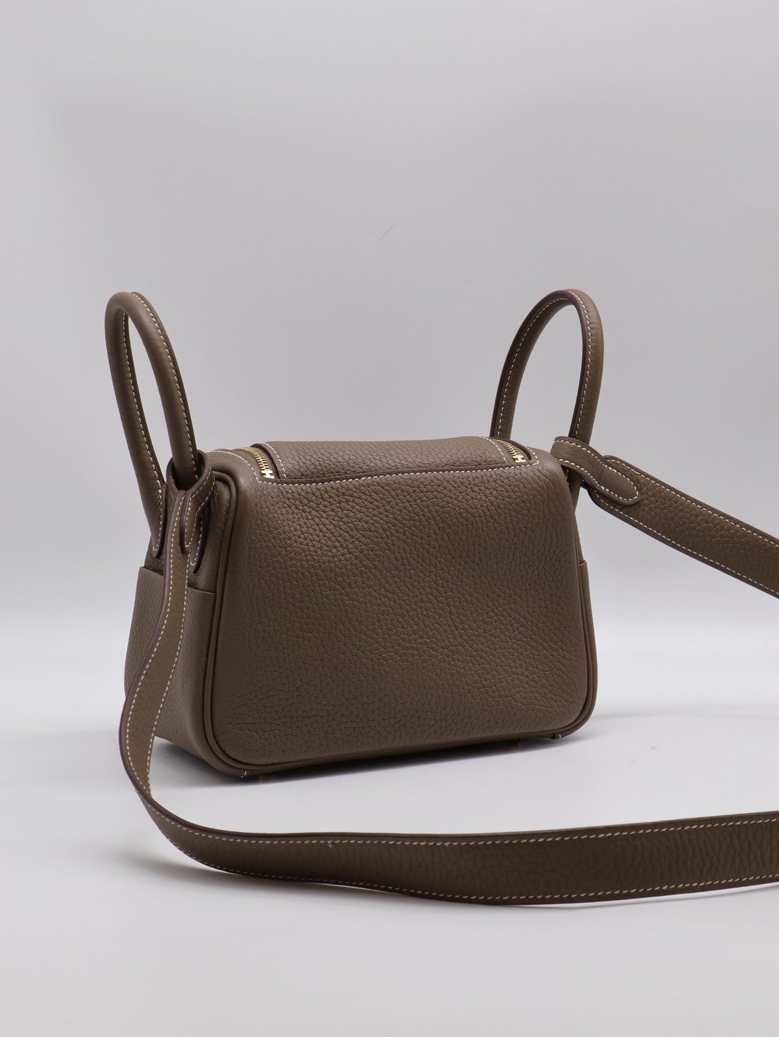HERMES Mini Lindy - Etoupe 18 大象灰金 Z