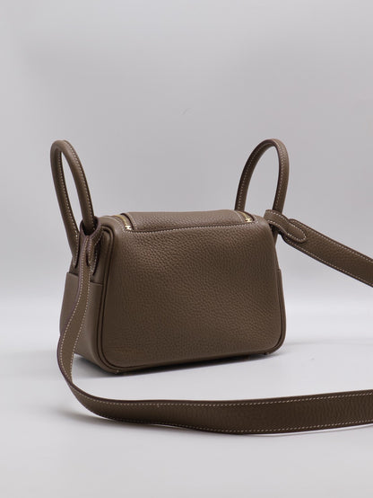 HERMES Mini Lindy - Etoupe 18 大象灰金 Z
