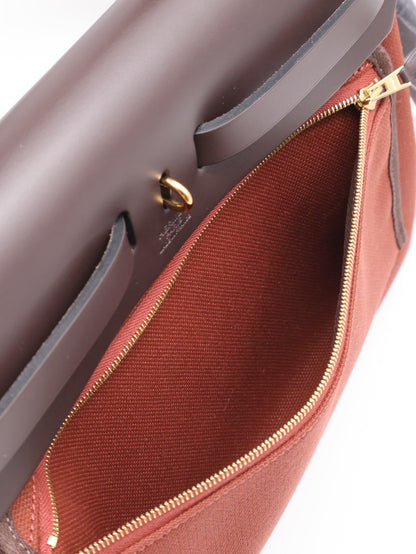 HERMES Herbag Zip 31 - 愛馬仕紅 / 烏木金 Z
