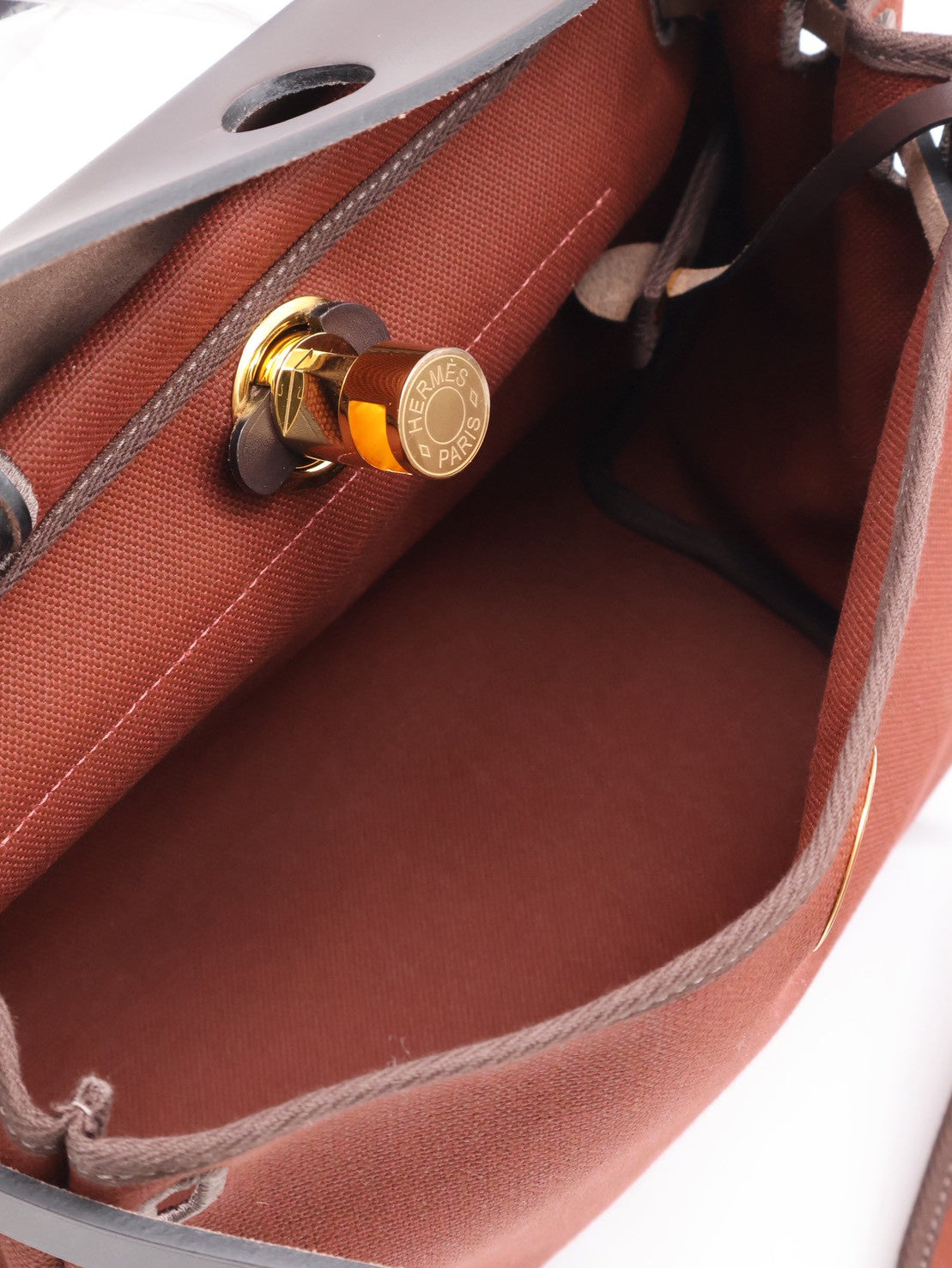 HERMES Herbag Zip 31 - 愛馬仕紅 / 烏木金 Z