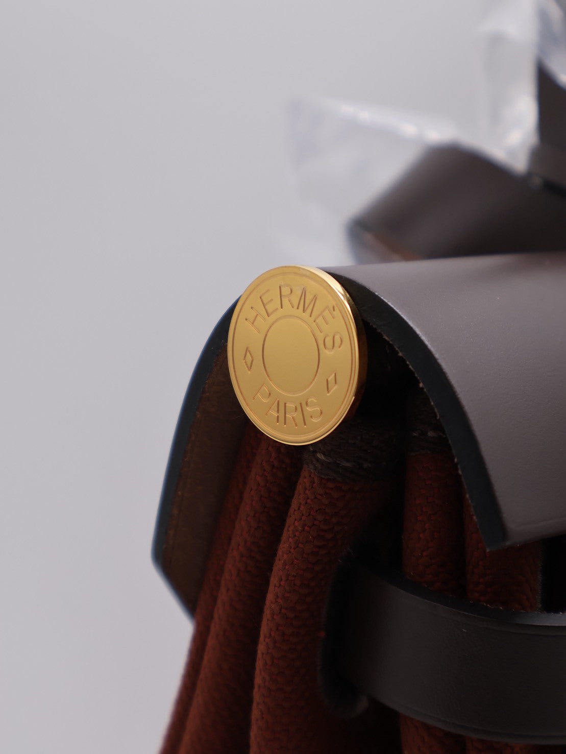 HERMES Herbag Zip 31 - 愛馬仕紅 / 烏木金 Z