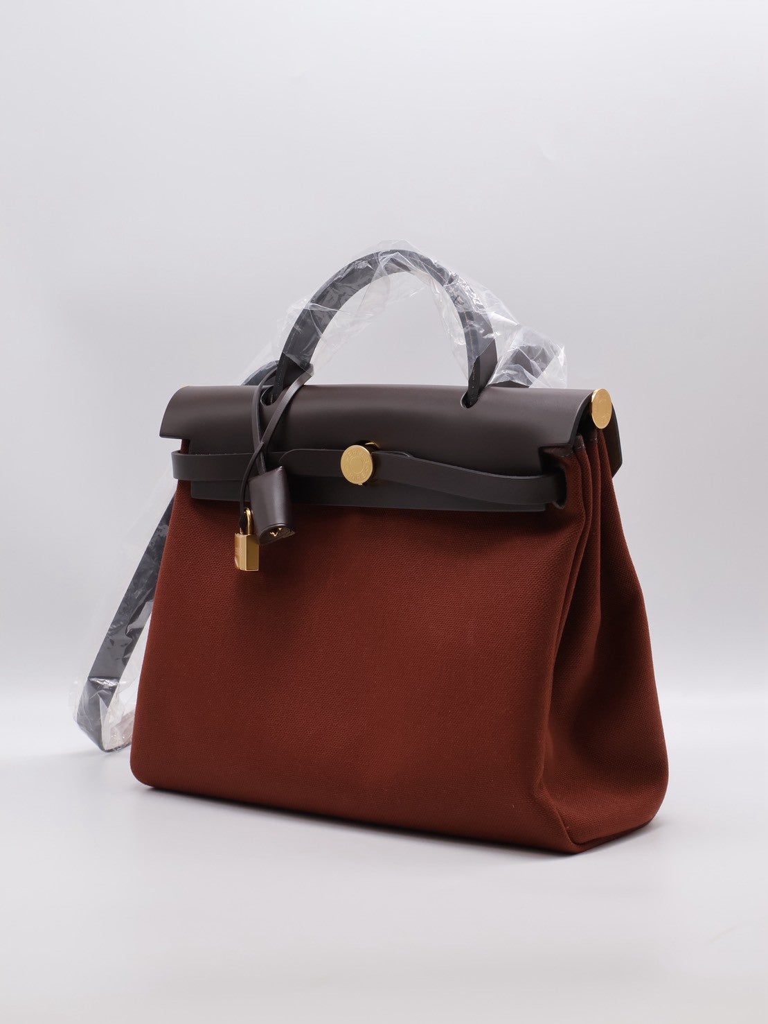 HERMES Herbag Zip 31 - 愛馬仕紅 / 烏木金 Z