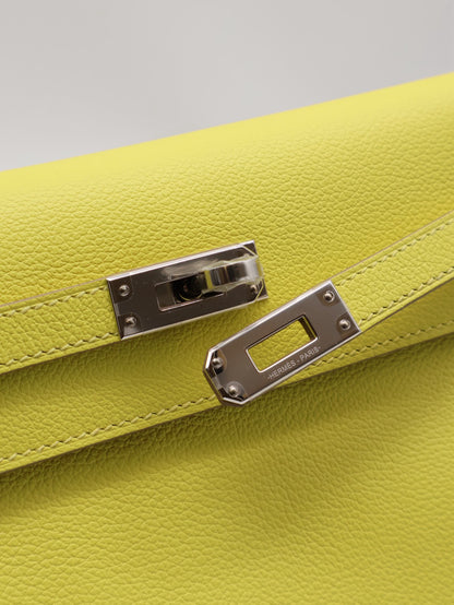 HERMES Kelly danse ll - Lime 9R 檸檬黃銀 Z