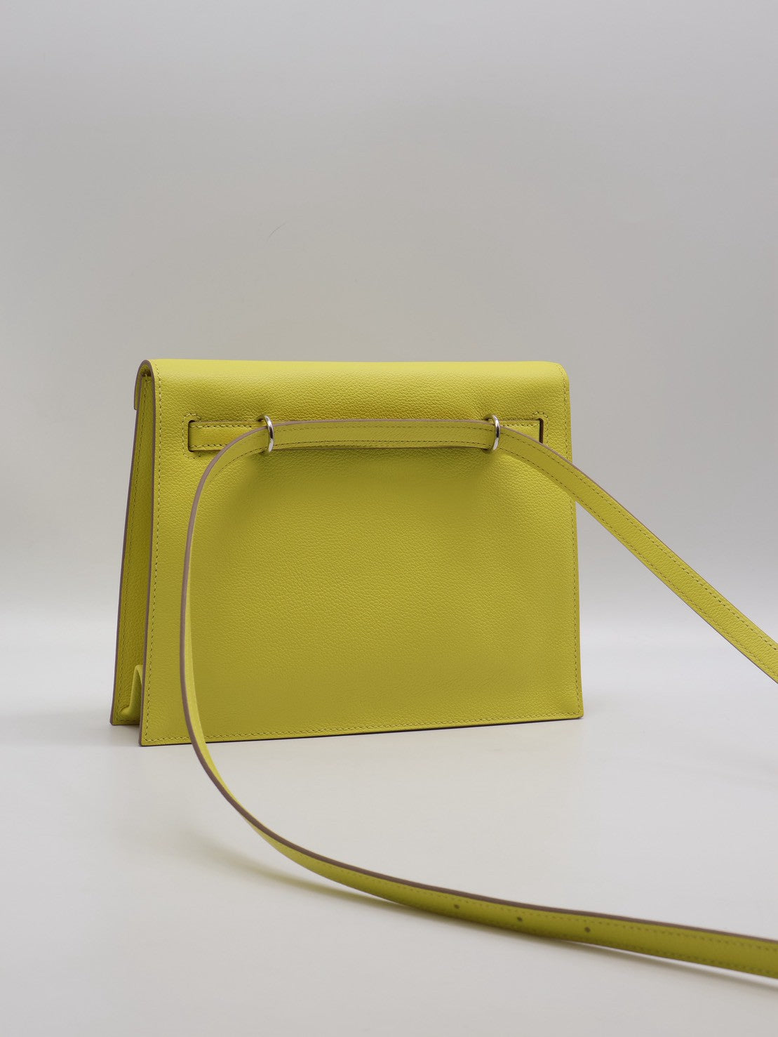 HERMES Kelly danse ll - Lime 9R 檸檬黃銀 Z